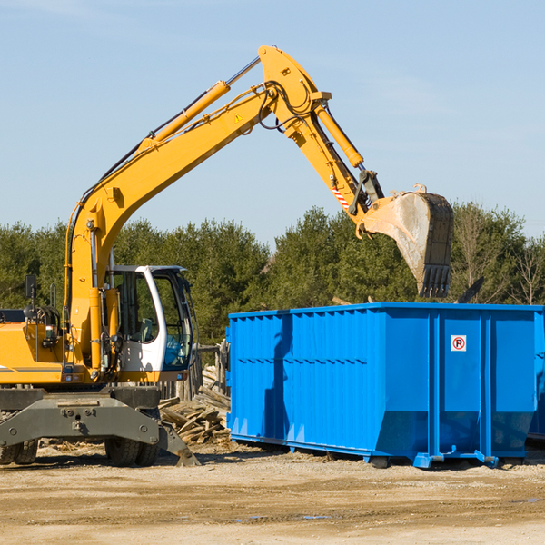 what size residential dumpster rentals are available in Yankeetown Florida